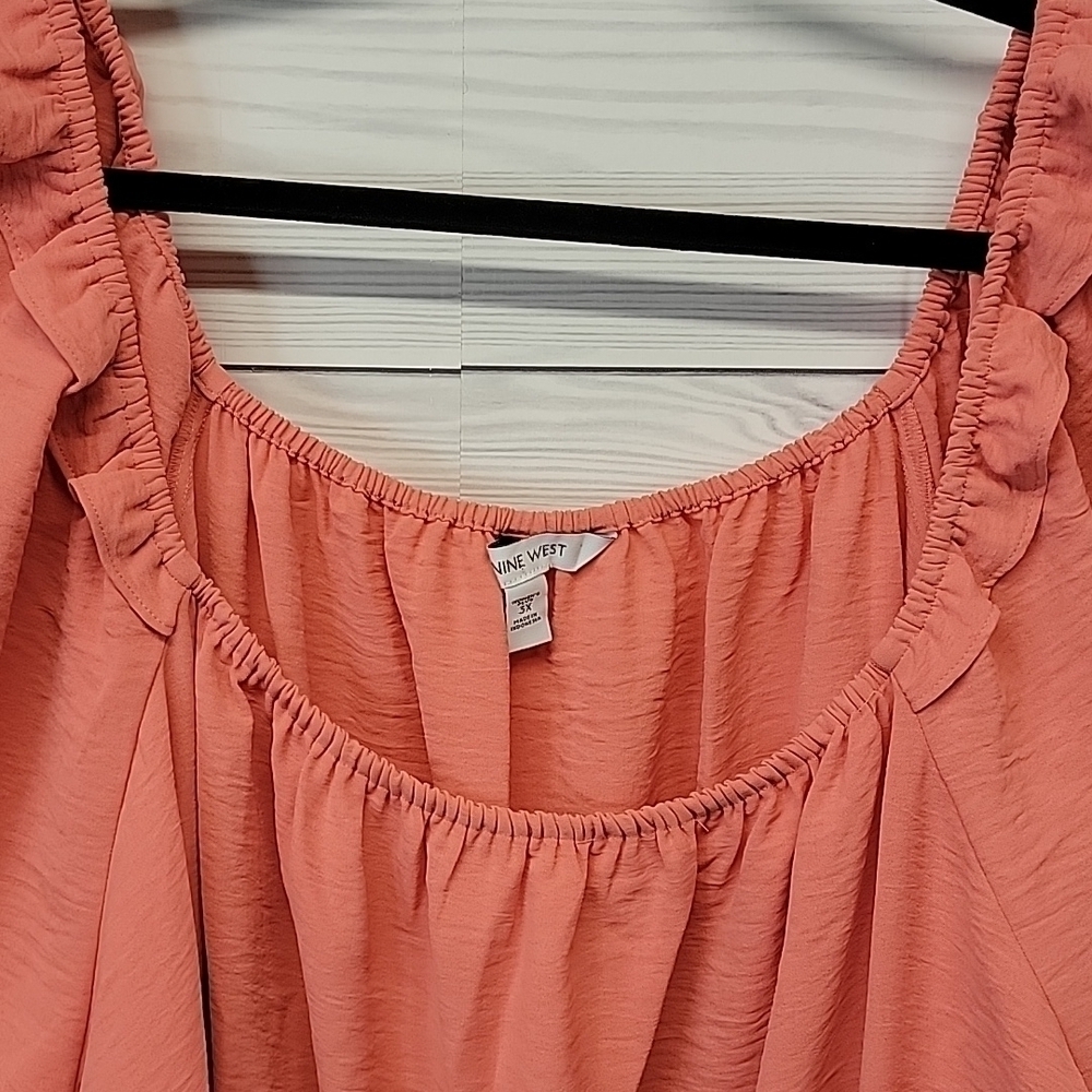 3X Nine West Peplum Blouse - Picture 5 of 7